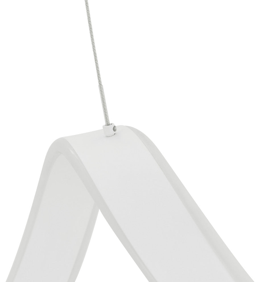 Copenhagen Dimmable Integrated LED Chandelier, White, Without Smart Dimmer