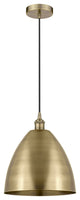 Innovations 616-1P-AB-MBD-12-AB-LED 1-Light Mini Pendant, Antique Brass