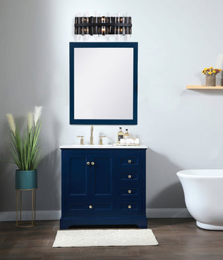 Elegant Lighting 2200W24 Serena 6 Light 24"W Vanity Light - Chrome