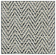Couristan Tortola Indoor/Outdoor Accent Rugs - 50+ Custom Sizes, Gun Metal, Square 5'x5'
