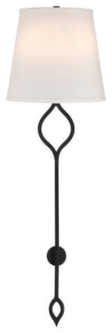 Roxbury 2-Light Wall Sconce, Matte Black