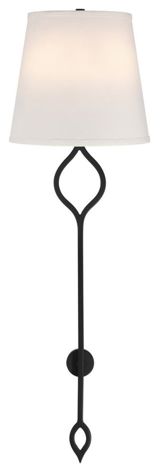 Roxbury 2-Light Wall Sconce, Matte Black