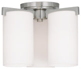 Livex 1324-91 3-Light Brushed Nickel Ceiling Mount, Brushed Nickel