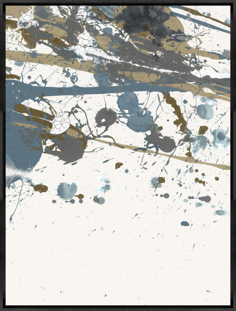 24x32 Winding Road IX, Framed Artwork, Black