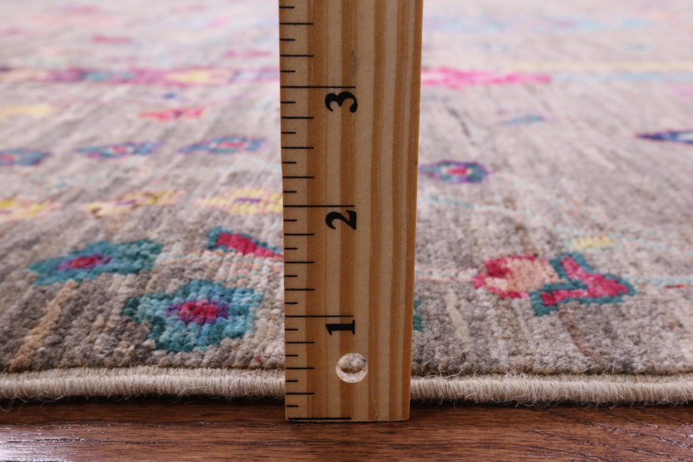 5' 7" X 7' 10" Hand Knotted Tribal Persian Gabbeh Rug Q9971