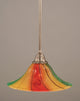 Stem Pendant, 16" Mardi Gras Glass