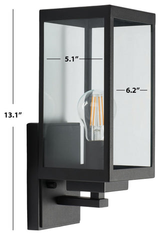 Safavieh Rinnah Outdoor Wall Sconce Set of 2 Bronze