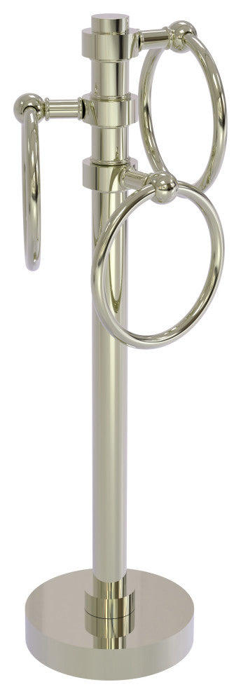 Vanity Top 3 Towel Ring, Polished Nickel
