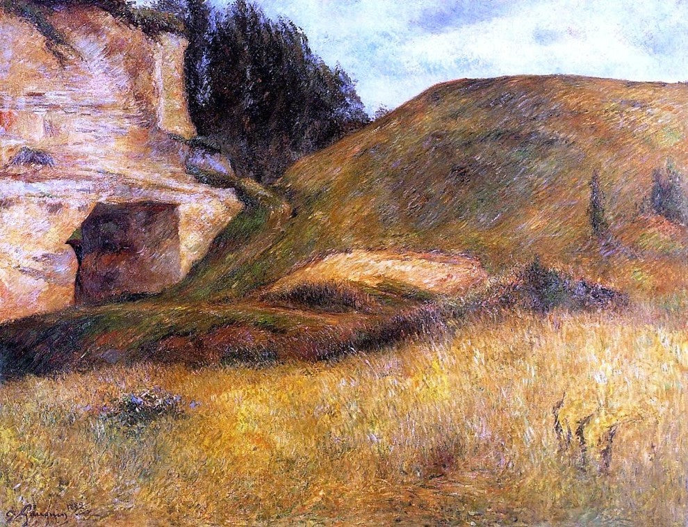 Paul Gauguin Chou Quarry Hole in the Cliff Wall Decal