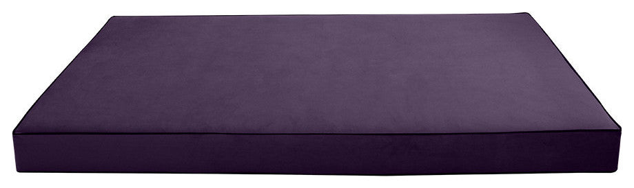 Contrast Pipe 8" Twin-XL 80x39x8 Velvet Indoor Daybed Mattress COVER ONLY-AD339