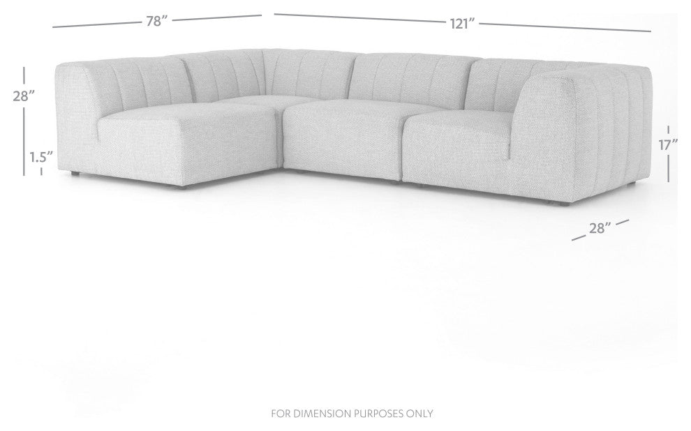 Gwen Outdoor 4 Pc Sectional
