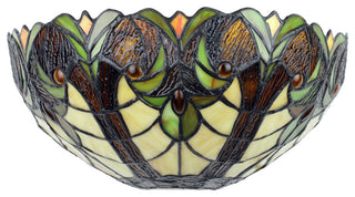 Liaison Victorian-Style 1-Light Finish Wall Sconce 12" Shade