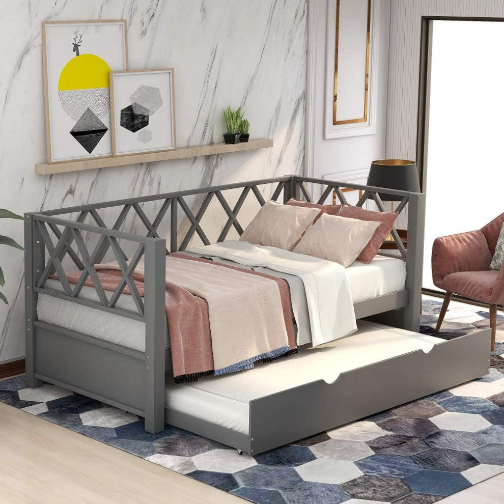 Wood Daybed with a Trundle, Trundle Daybed Twin Size