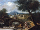 Antonio Diziani Landscape with Bridge, 21"x28" Gallery Wrapped Canvas Print