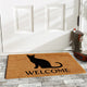Black Cat Welcome Doormat