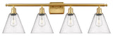 Innovations 516-4W-SG-GBC-84 4 Light Bath Vanity Light, Satin Gold