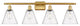 Innovations 516-4W-SG-GBC-84 4 Light Bath Vanity Light, Satin Gold