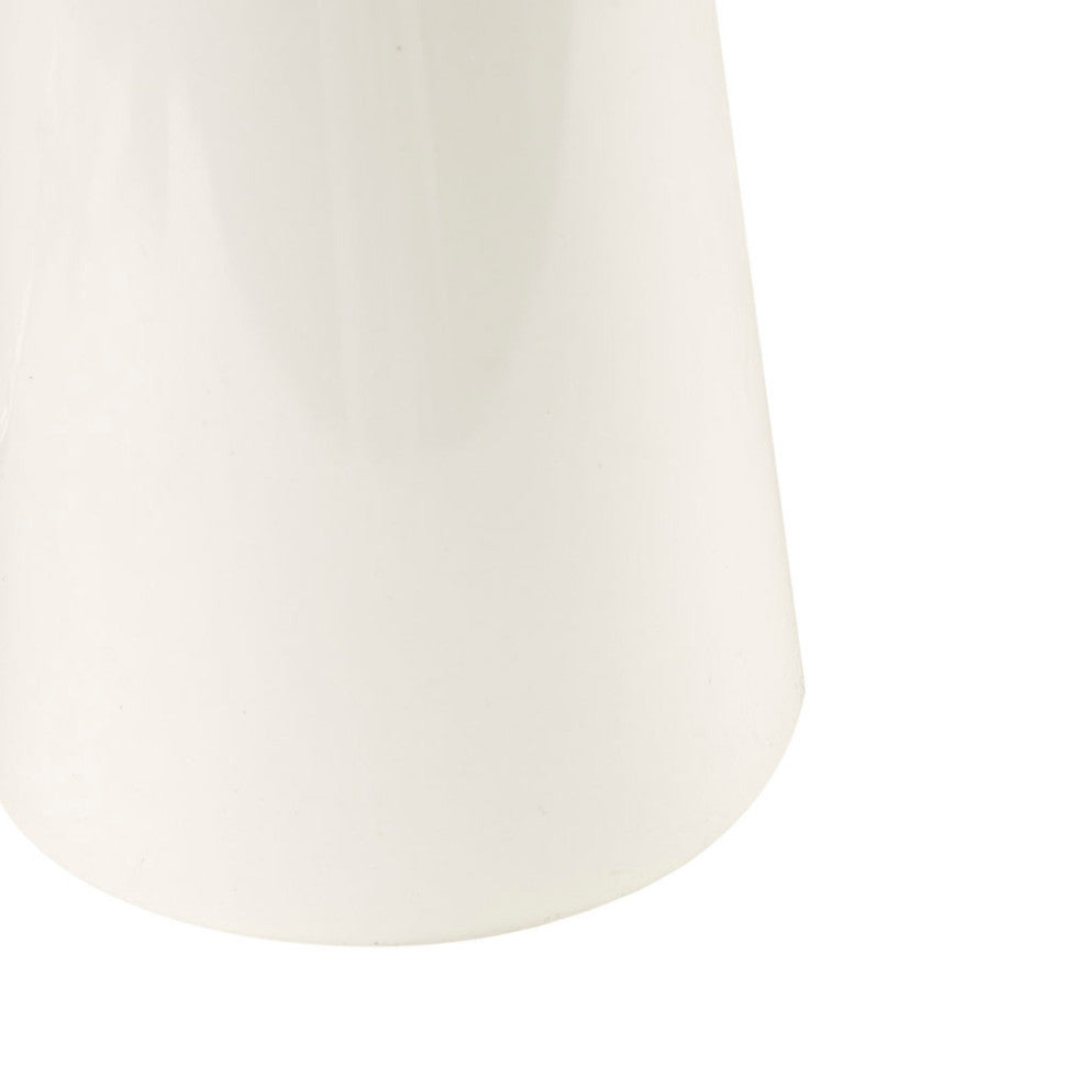 INK+IVY Tristan Triangular Ceramic and Wood Table Lamp