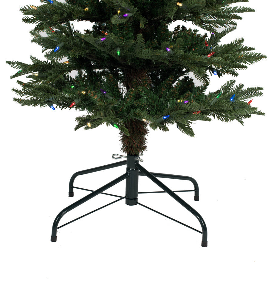 Compton Pole Pine Artificial Christmas Tree , Multi-color, 12'