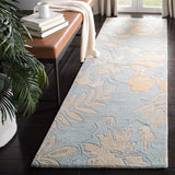 Safavieh Soho Soh838B Floral Rug, Blue/Multi, 2'6" X 12'0"