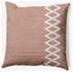18x18" Zipper Stripe Nautical Decorative Indoor Pillow, Mauve