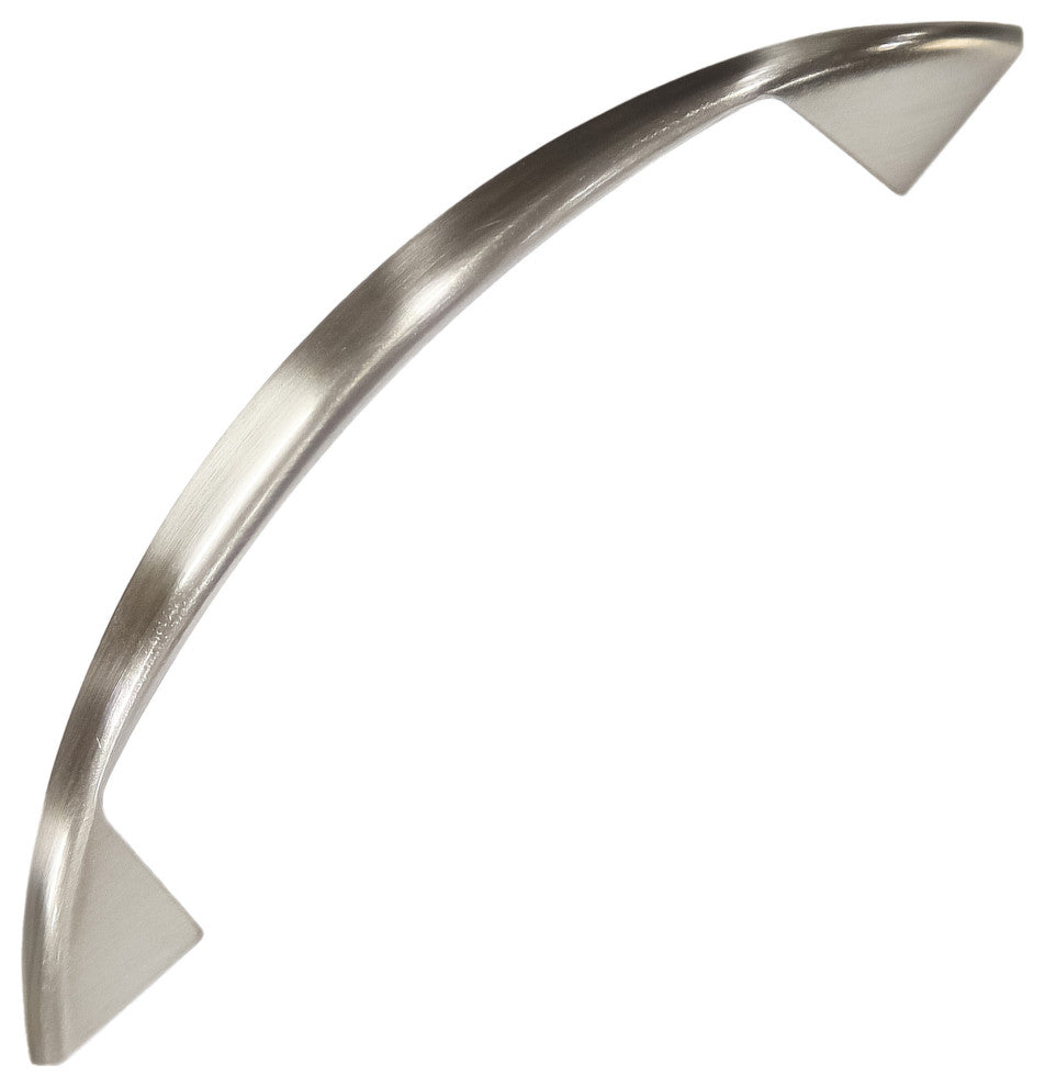 Mascot Hardware 3 in. CTC Satin Nickel Curve Drawer Pull - Pack of 10