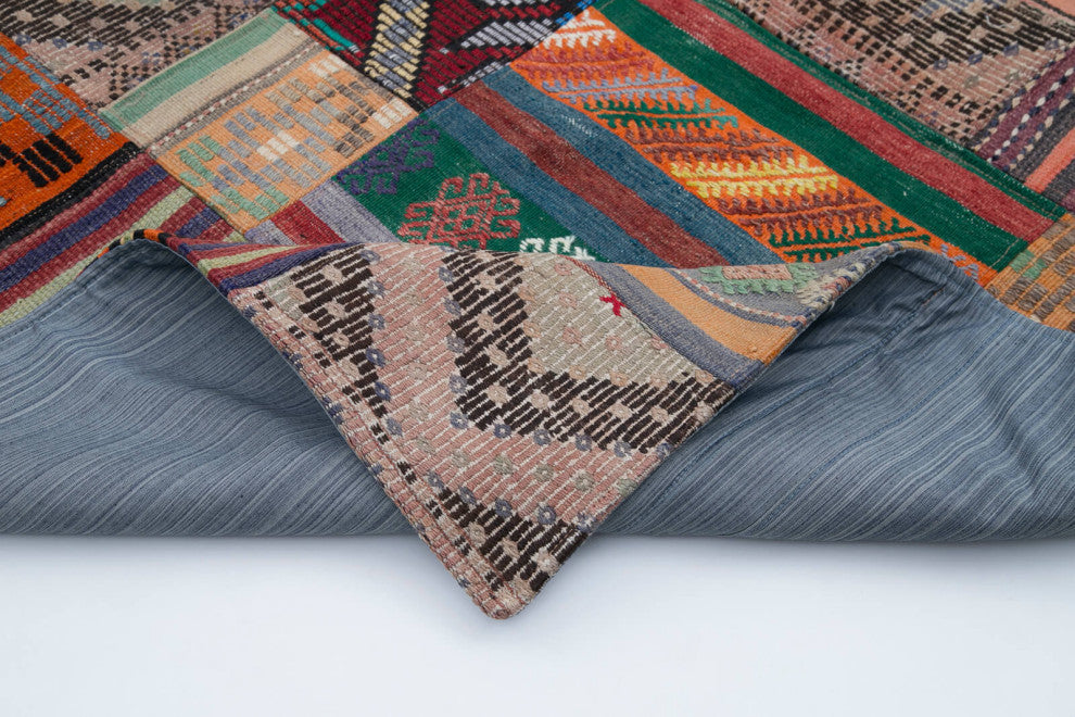 Rug N Carpet - Handmade Anatolian 6' 8'' x 9' 11'' Unique Patchwork Kilim Rug