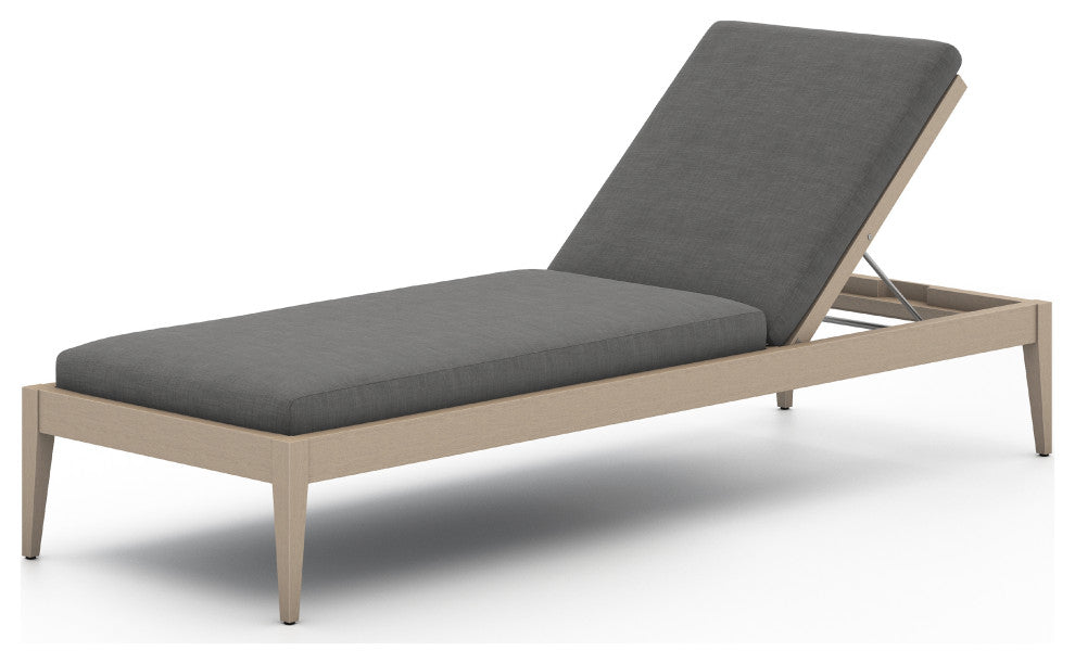 Sherwood Outdoor Chaise Lounge-Bwn/Chrcl