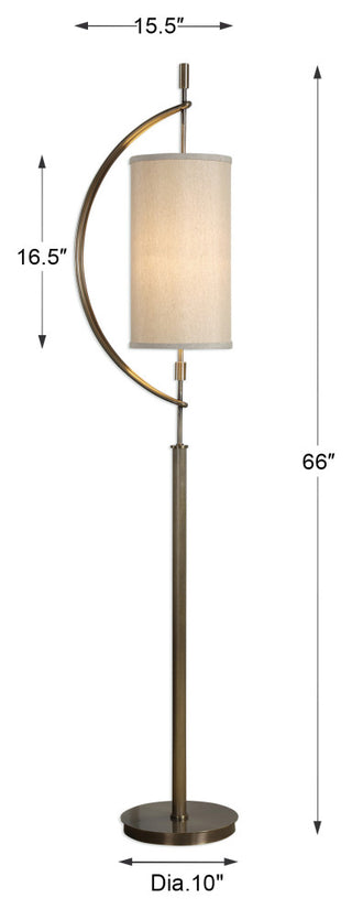 Uttermost Balaour Antique Brass Floor Lamp