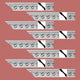 Ornate Cornice White Urethane Carlotta Design 8 Pieces Totaling 752" Length