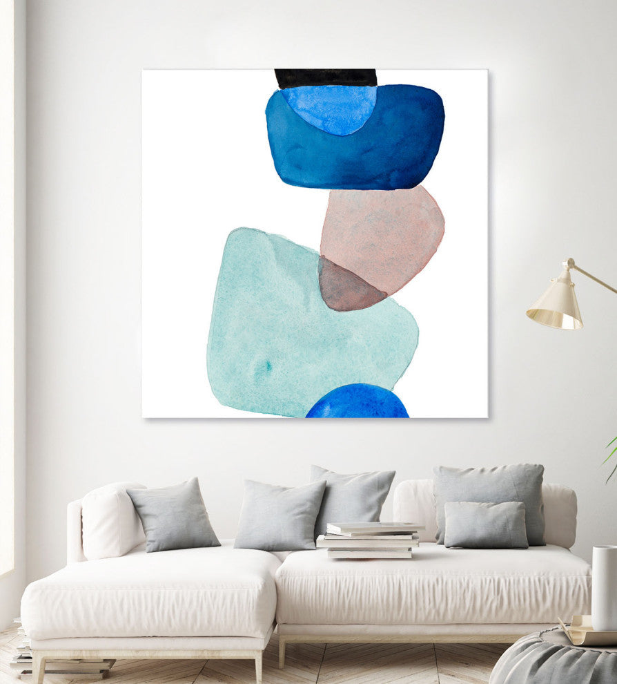 Head Over Heels Abstract II - 54 x 54 by Lanie Loreth