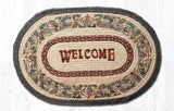 Earth Rugs OP-81 Pinecone Welcome Oval Patch 20" x 30"