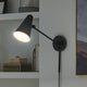 Sylvia 1 Light Wall Sconce, Black