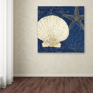 'Coastal Moonlight II Teal' Canvas Art by Pela Studio