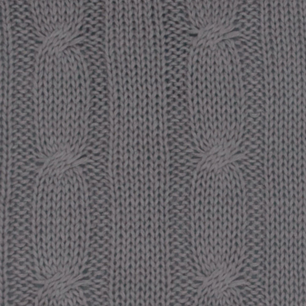Rizzy Home T05068 Cable knit 18"x18" Pillow Gray