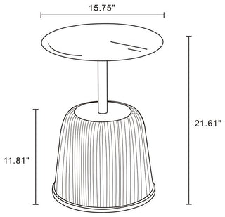 Manhattan Comfort 2-Piece Anderson End Table 1.0 and End Table 2.0