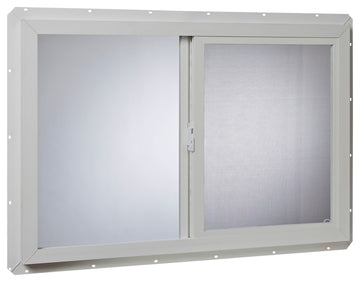 36x24 Vinyl Utility Left, Hand Sliding Window with Dual Pane Insulated Glass