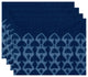Watermark, Geometric Print Placemat, Set of 4, Blue