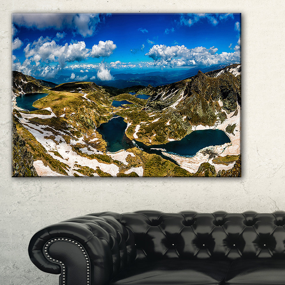 "Bright Blue Sky Over Seven Rila Lakes" Landscape Wall Artwork