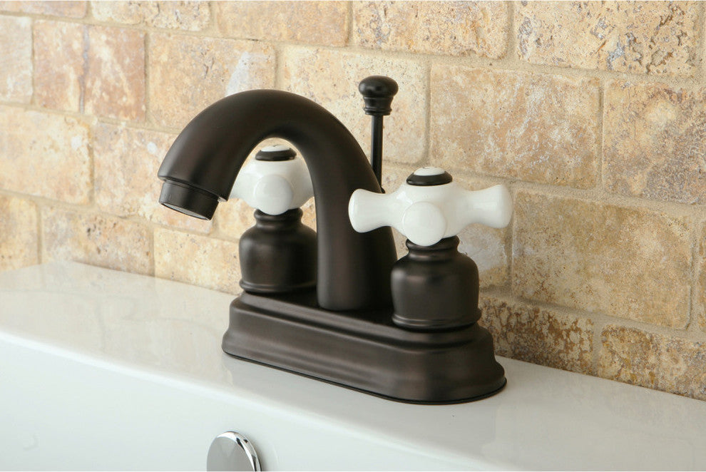 Kingston Brass 4" Centerset Bathroom Faucet, Oil Rubbed Bronze