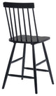 Counter Stool Chair, Wood, Black, Mid Century Bar Kitchen Pub Cafe Bistro