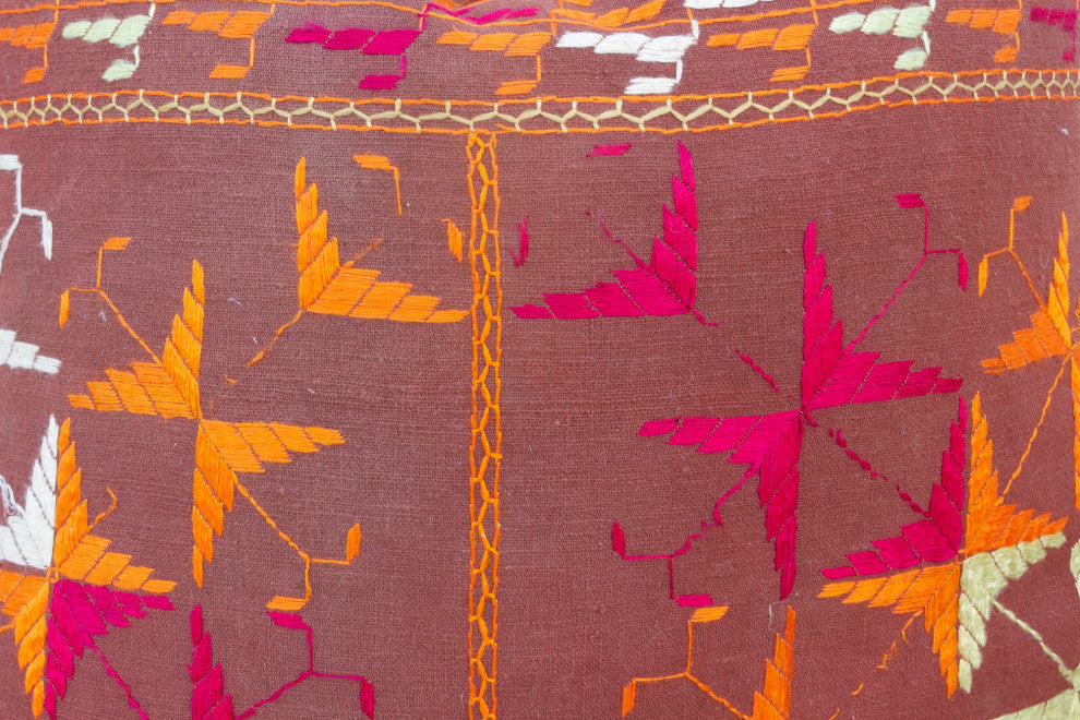 Zol Antique Indian Folk Pillow