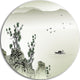 Mountains And Sea, Landscape Disc Metal Wall Art, 11"