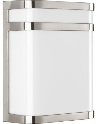Progress Lighting Valera LED 1-Light Outdoor Lantern, Brushed Nickel, 8.63"x11"