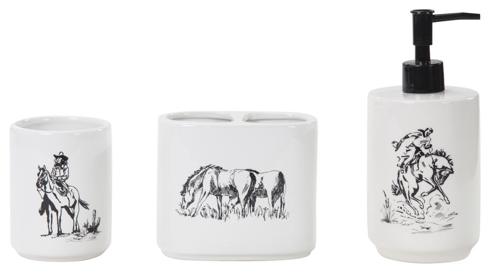 Ranch Life Countertop Bathroom Set, 3 Piece