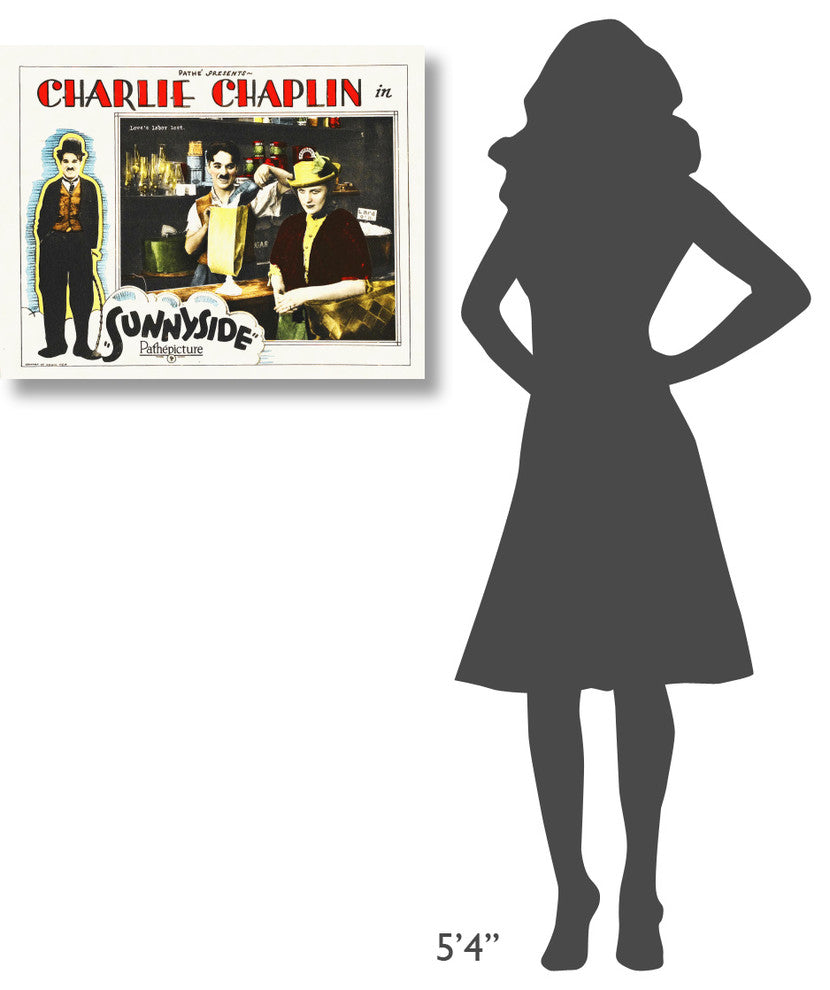 "Charlie Chaplin - Sunnyside, 1915" Canvas Giclee, 30"x24"