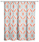 Ikat in Blue and Red Shower Curtain