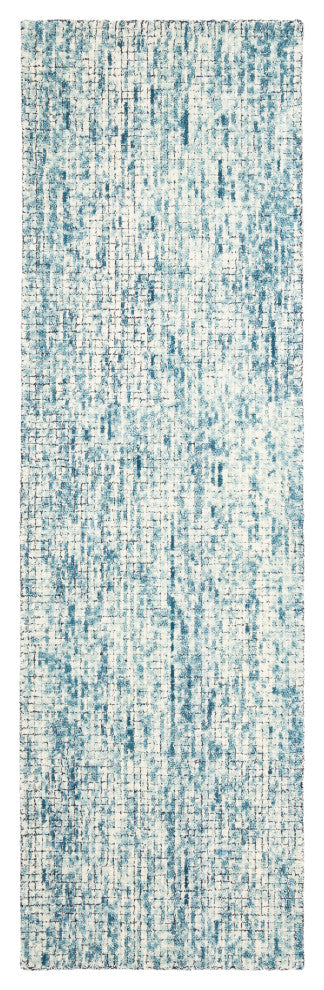 Safavieh Couture Abstract Collection, ABT473 Rug, Ivory/Navy, 2'3"x12'