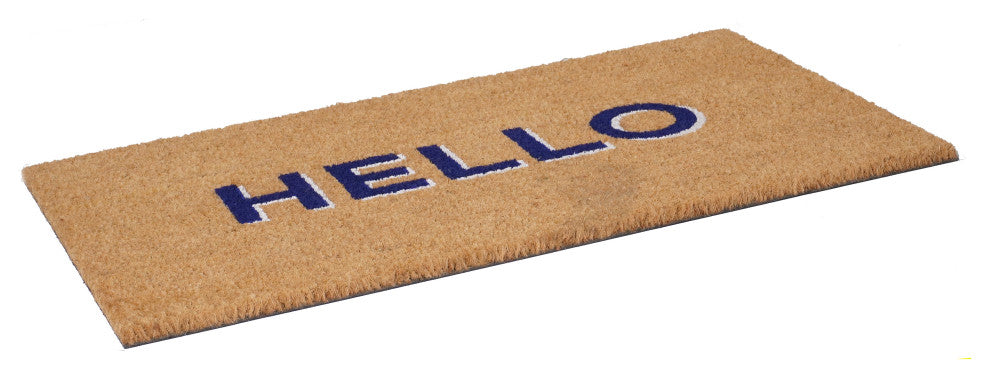 Calloway Mills Hello Blue Doormat , 24" X 36" X 0.60"