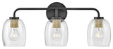 Lark Percy Bathroom Vanity Light, Black, 24"